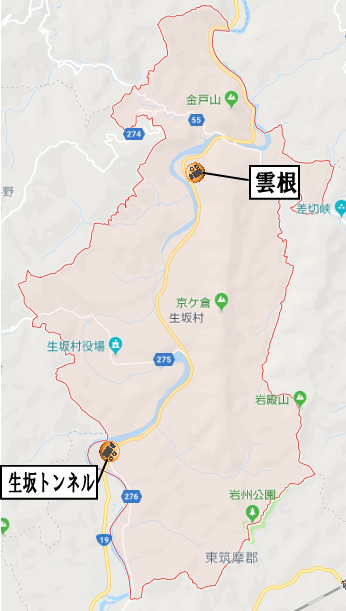 生坂村地図
