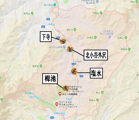 小谷村地図