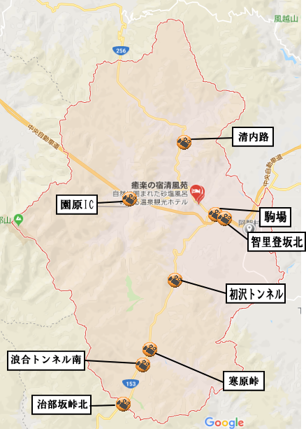 阿智村地図