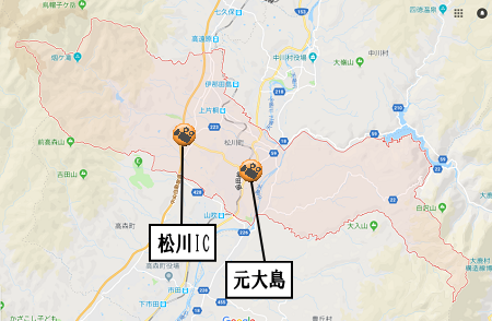 松川町地図